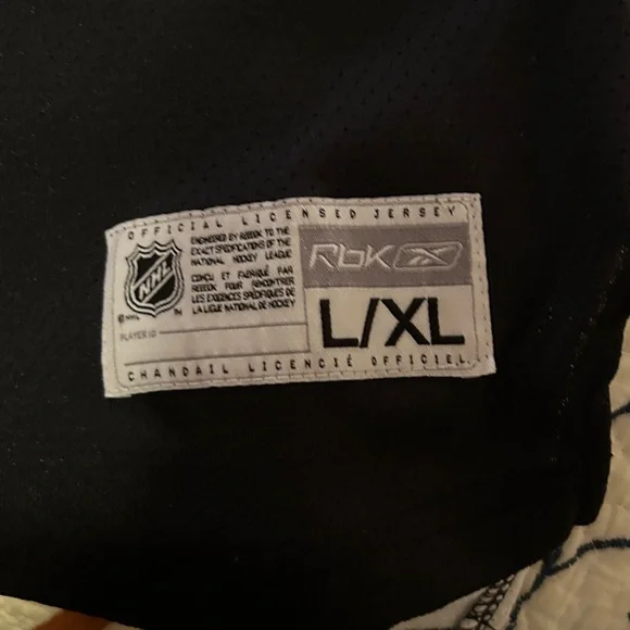 Reebok Kids Hockey Jersey - Black and Tan - Picture 3 of 7